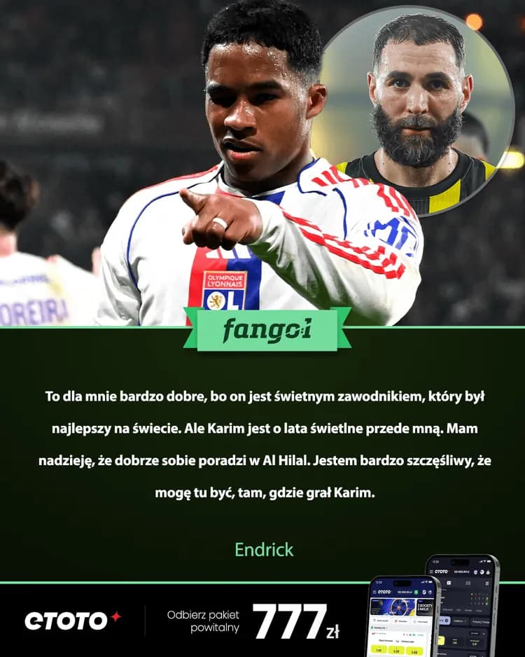 Endrick odpowiada na porównania do Benzemy