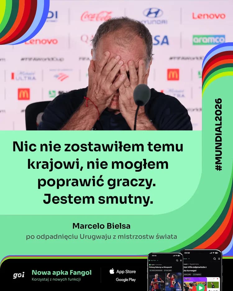 Marcelo Bielsa zdruzgotany po odpadnięciu Urugwaju!