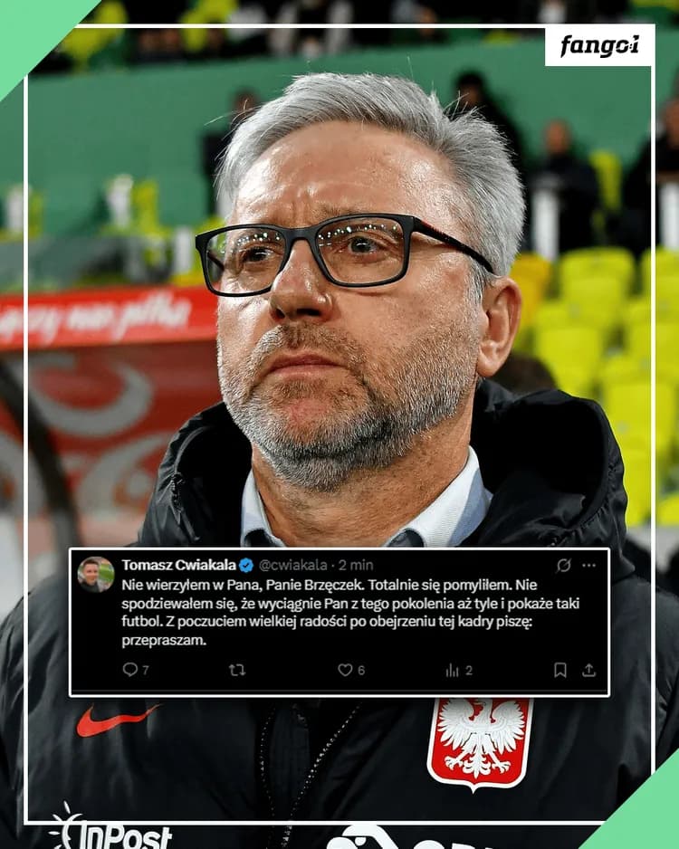 Tomasz Ćwiąkała przeprosił Jerzego Brzęczka!