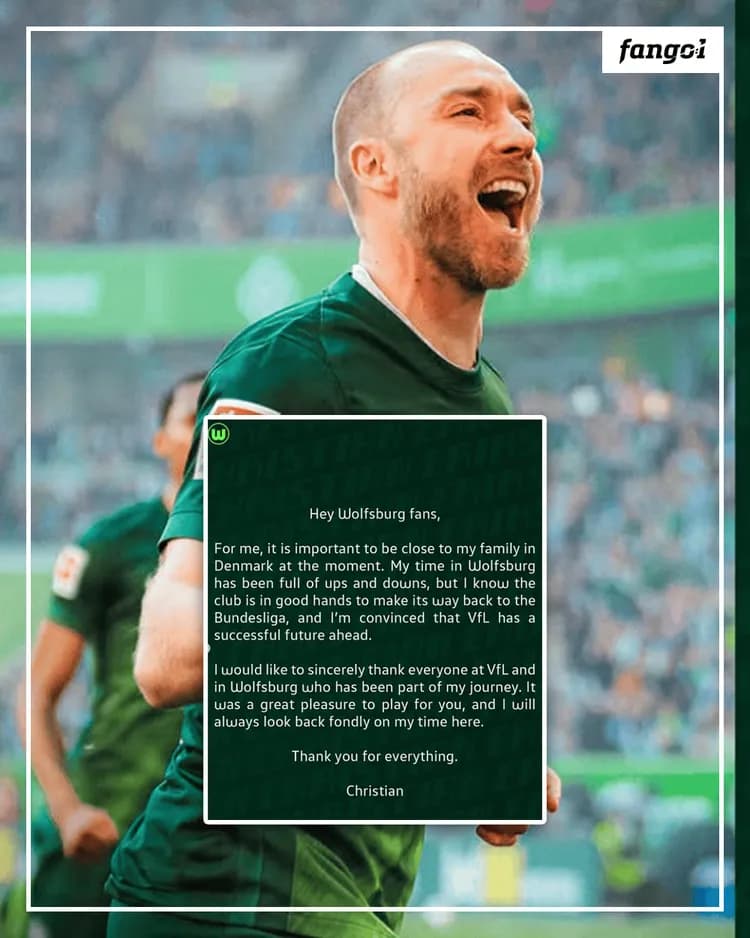 Eriksen odchodzi z Wolfsburga!