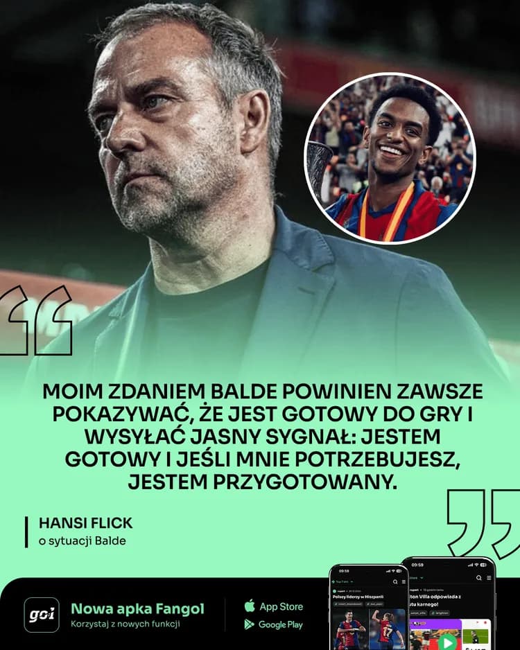 Hansi Flick o sytuacji Balde!