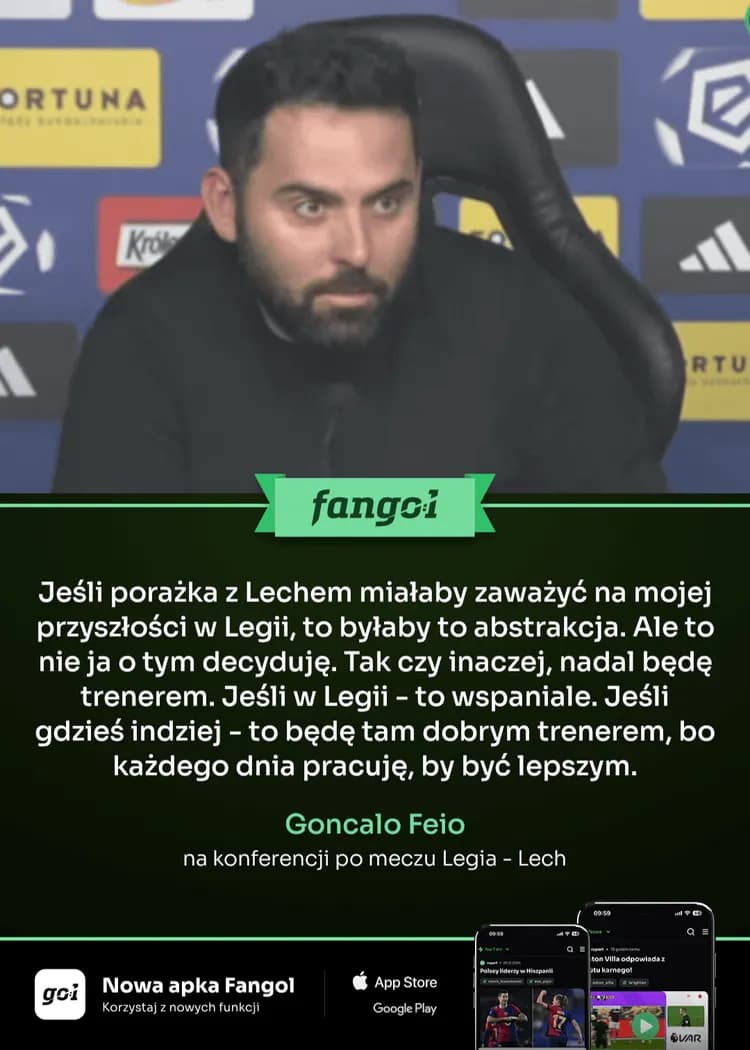 Goncalo Feio szykuje się na odejście z Legii?