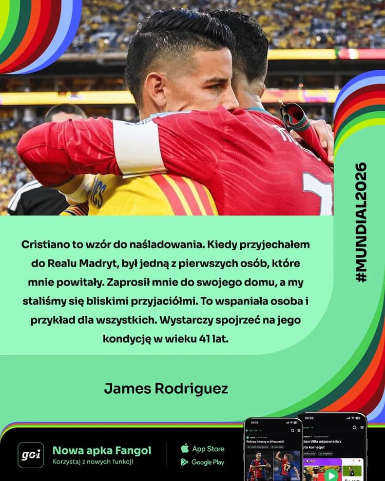James Rodriguez PIĘKNIE wypowiedział się o CR7! 🤝