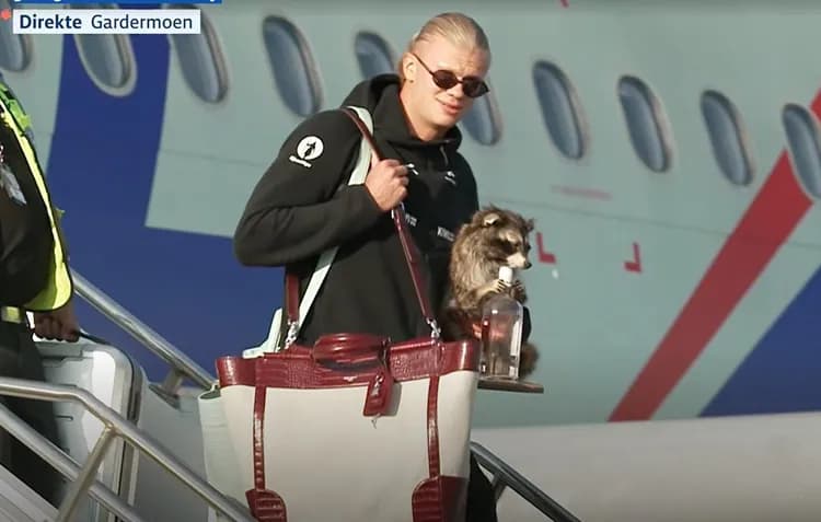 Haaland jednak wrócił z mundialu z trofeum XD