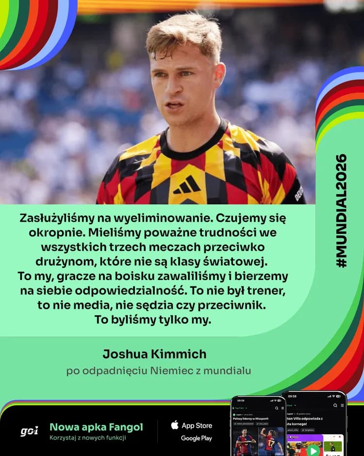 Kapitan reprezentacji Niemiec bije się w pierś za wyeliminowanie z mundialu!