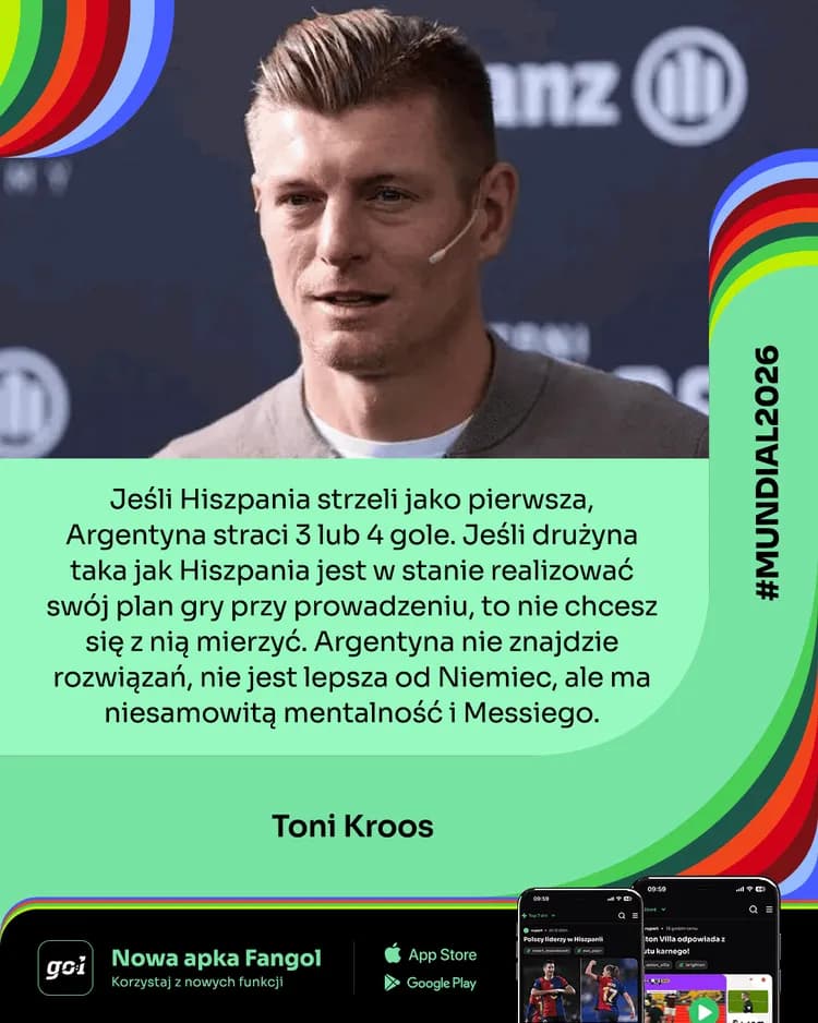 Toni Kroos KONTROWERSYJNIE przed samym finałem: "Argentyna nie jest lepsza od..." 🔥