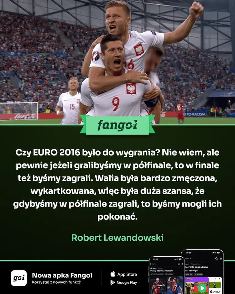 Czy EURO 2016 było do wygrania? Lewandowski odpowiada!