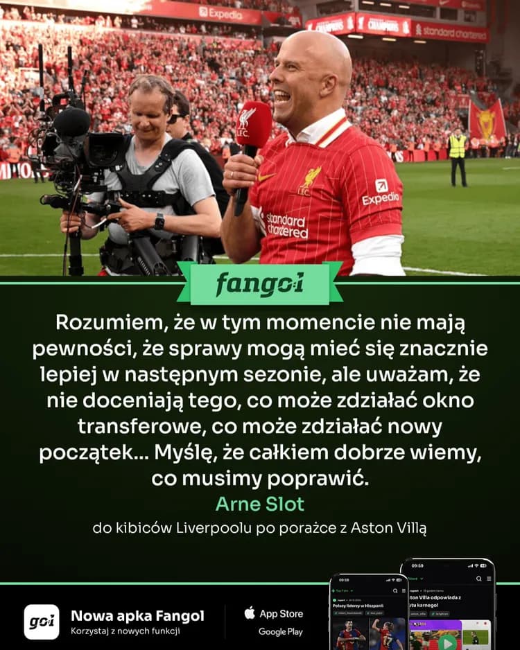 Arne Slot z wiadomością do kibiców Liverpoolu!