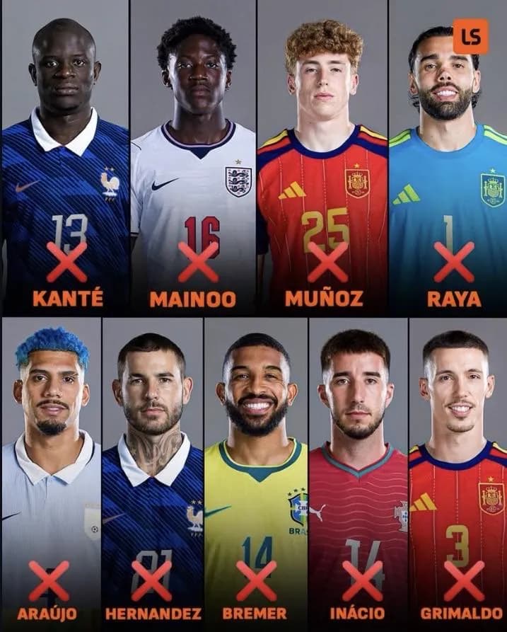 Znani piłkarze, którzy nie zagrali ANI MINUTY na tym mundialu ❌