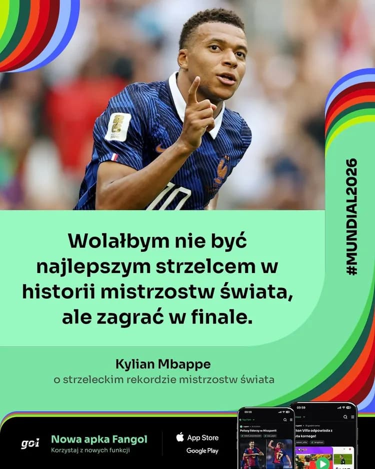 Mbappe krótko podsumował swój rekord na mistrzostwach świata!