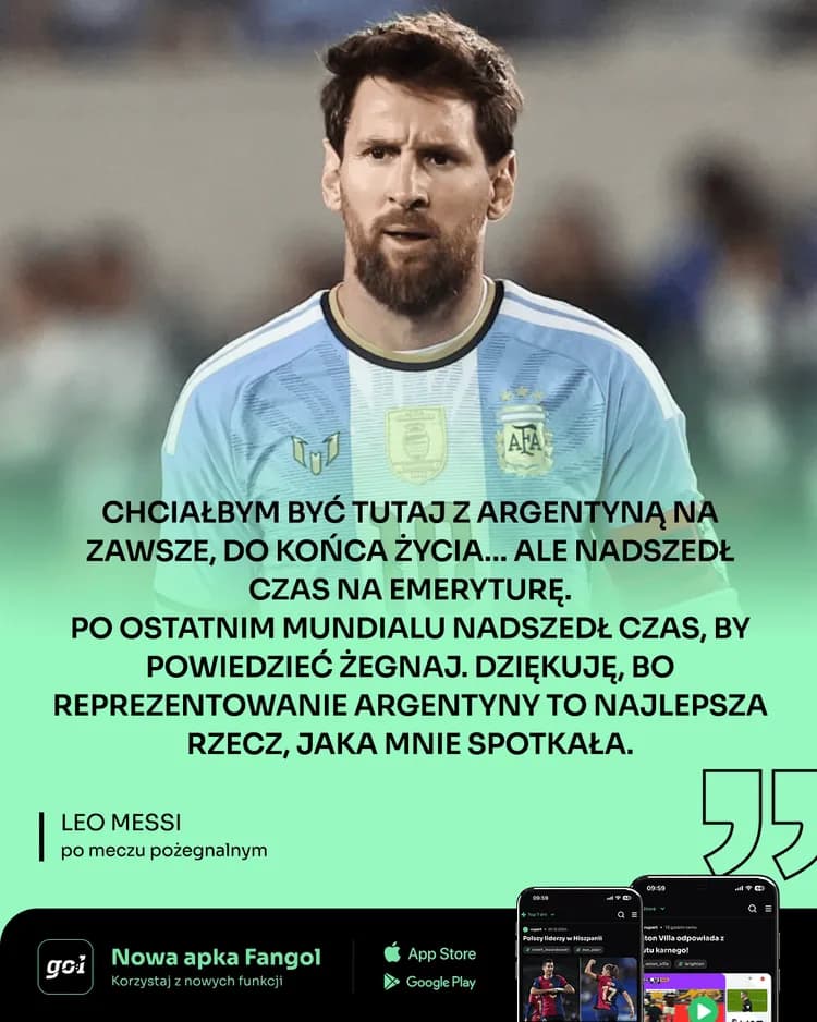 Leo Messi po meczu pożegnalnym!