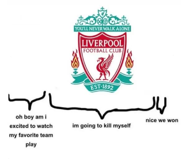 Cykl życia kibica Liverpoolu: