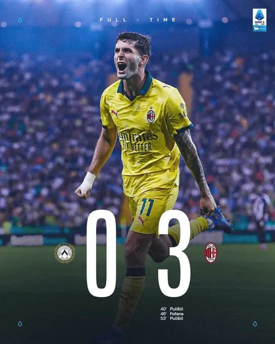 Milan wysoko pokonuje Udinese!