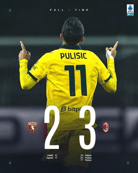 Pulisic wyszarpuje zwycięstwo dla Milanu i prowadzenie w Serie A!