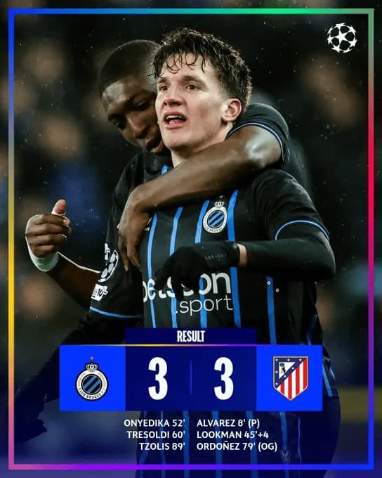 Rollercoaster emocji w starciu Club Brugge - Atletico Madryt!