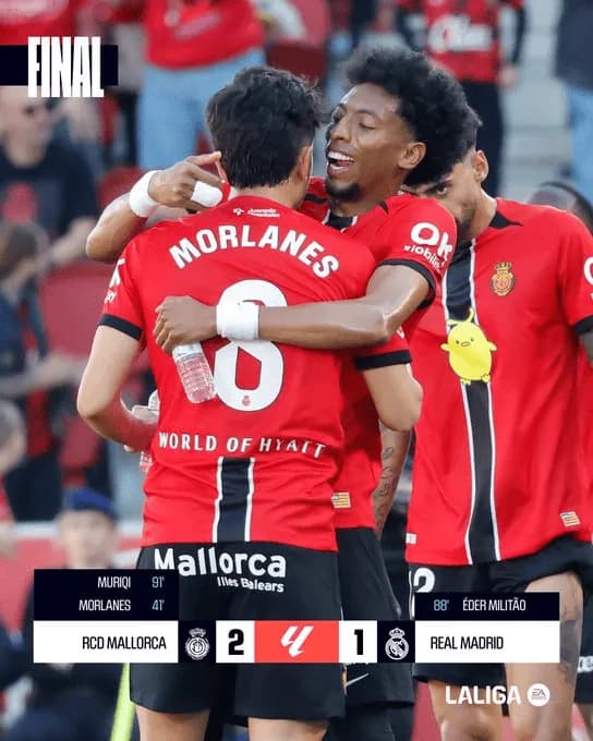 Mallorca wygrywa z Realem! 