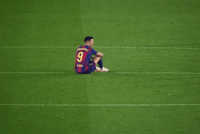 Ostatnie chwile Lewandowskiego na Camp Nou!