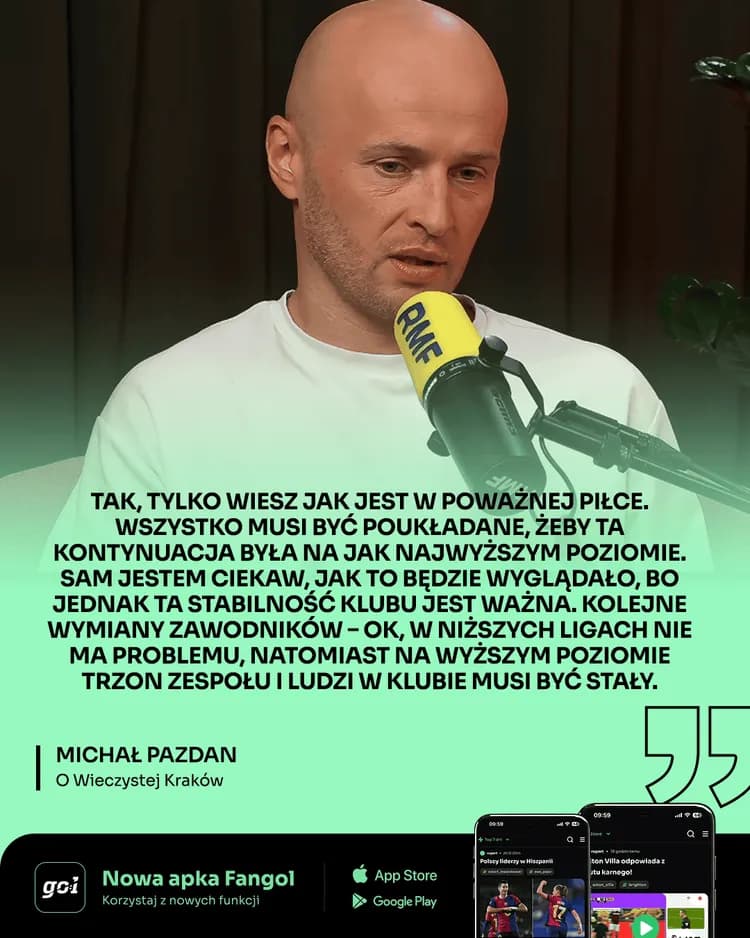 Michał Pazdan o aktualnej sytuacji w Wieczystej!