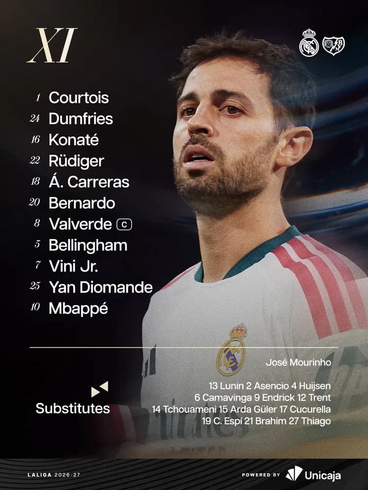 TAK Real Madryt zagra z Rayo Vallecano❗
