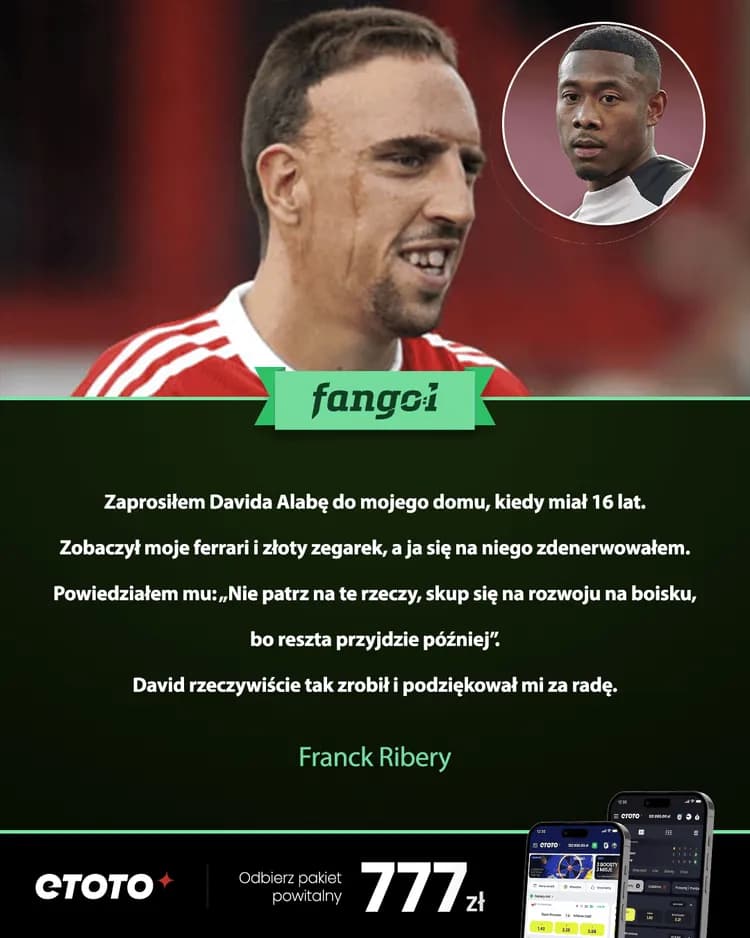 Ribery wspomina radę, którą dał młodemu Alabie
