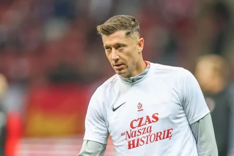 Lewandowski zaskoczony pytaniem dziennikarza