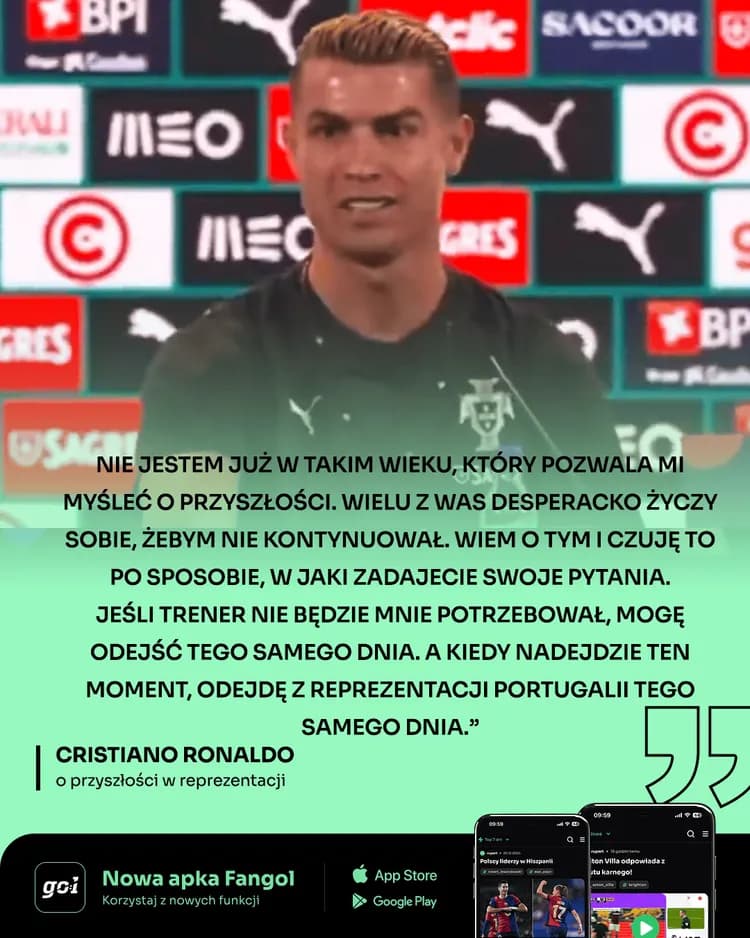 Ronaldo o swojej przyszłości w reprezentacji!