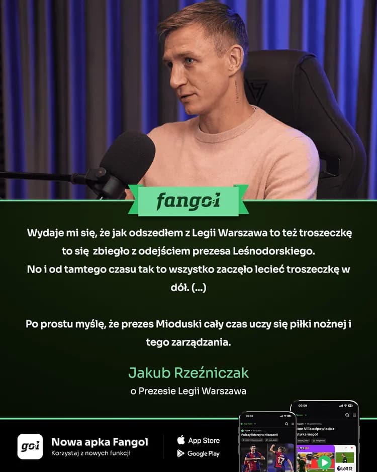 Jakub Rzeźniczak wskazuje przyczynę kryzysu Legii?