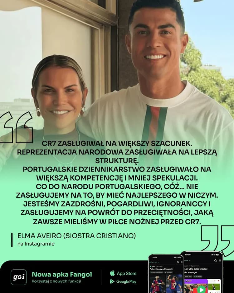 Siostra Ronaldo ostro o sytuacji brata!