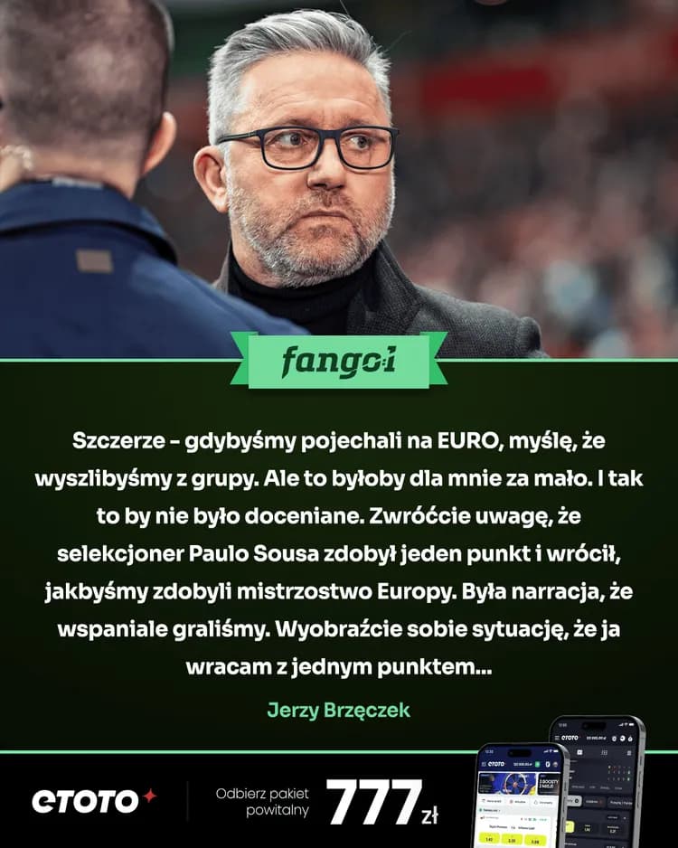 Szczery do bólu Jerzy Brzęczek! Ma rację?