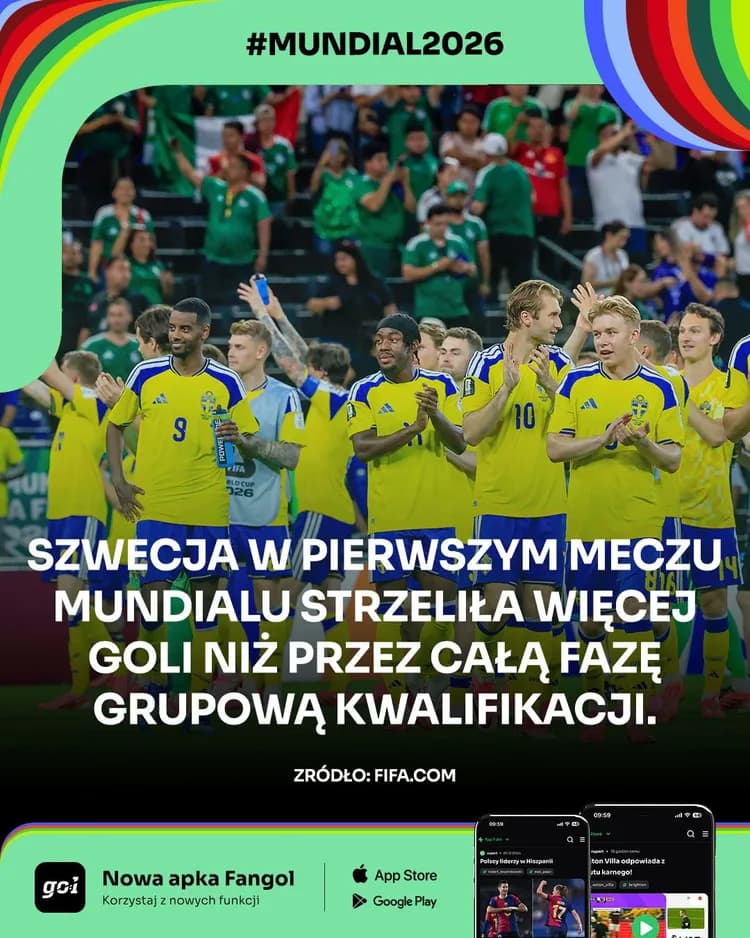 Szwedzi już przebili swój dorobek bramkowy z eliminacji.