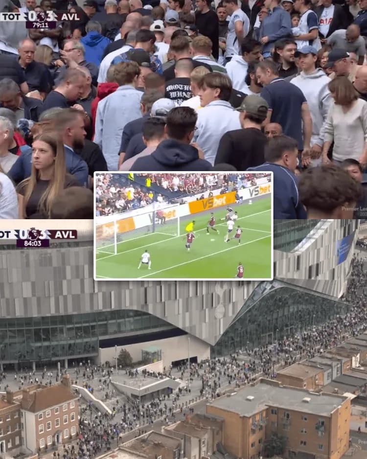 Tak wyglądał stadion Tottenhamu w 85 minucie!