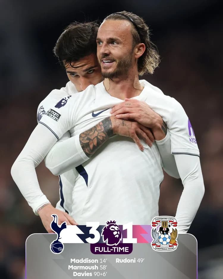 W końcu Tottenham doczekał się kompletu punktów‼️