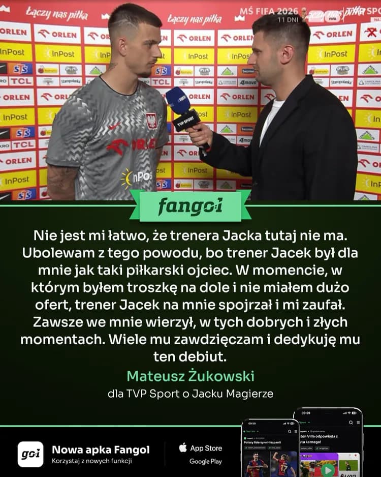 Piękne słowa Mateusza Żukowskiego o Jacku Magierze!