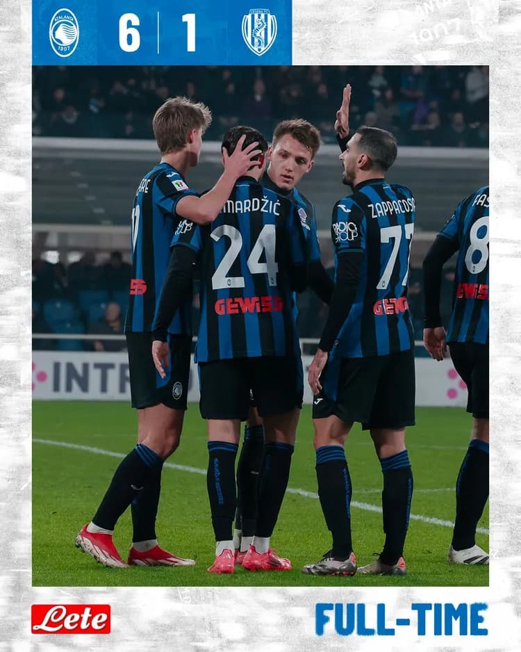 Atalanta gładko pokonuje drugoligowca i zagra w 1/4 finału