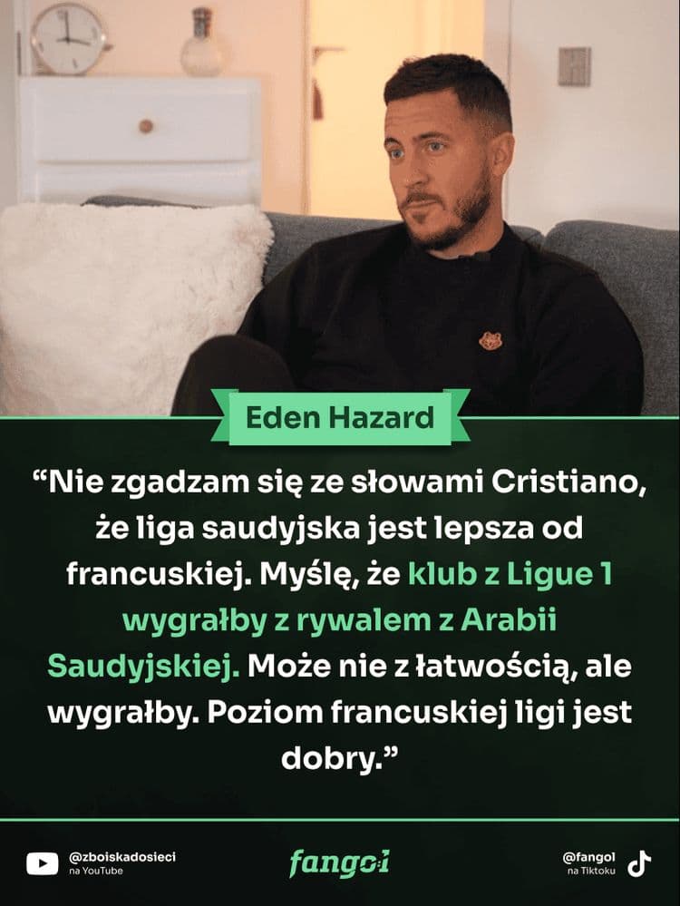 Eden Hazard nie zgadza się z Cristiano Ronaldo
