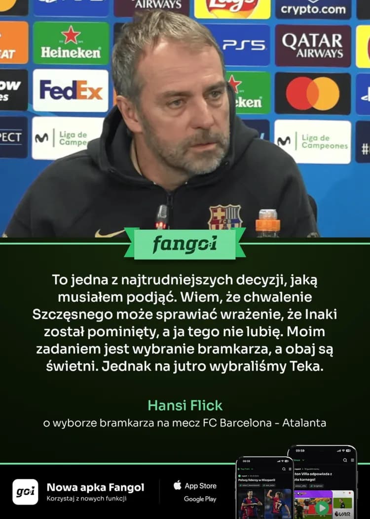 Hansi Flick skomentował wybór pierwszego bramkarza!