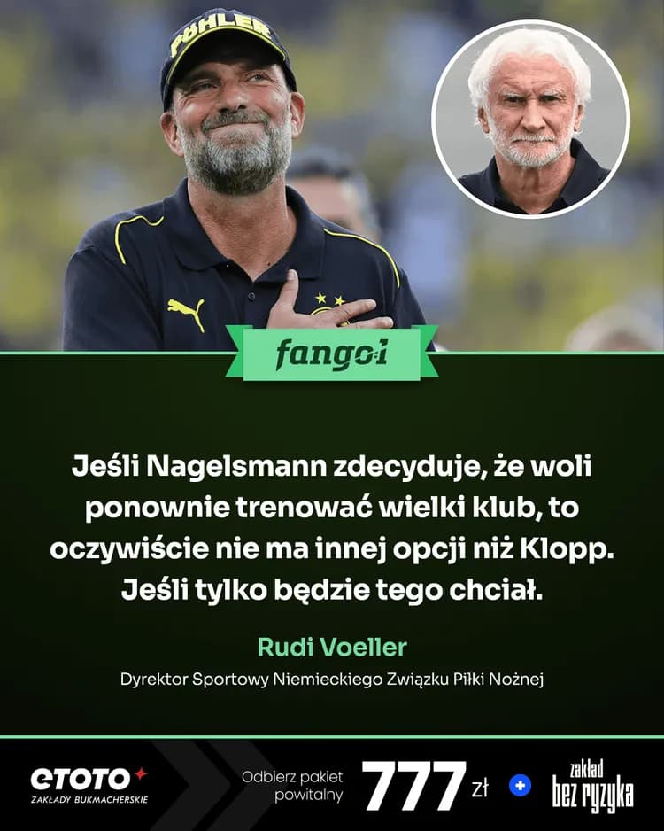 W Niemczech chcieliby Kloppa na selekcjonera reprezentacji