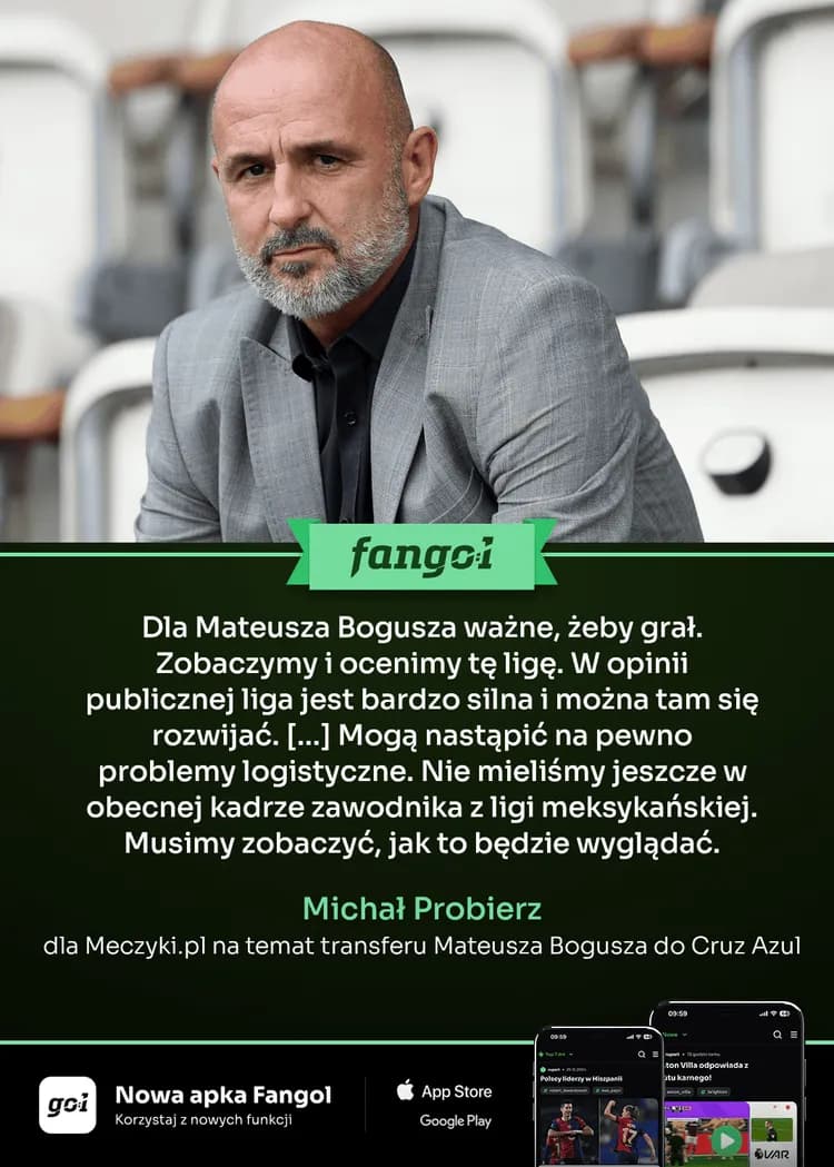 Tak Michał Probierz skomentował transfer Mateusza Bogusza!