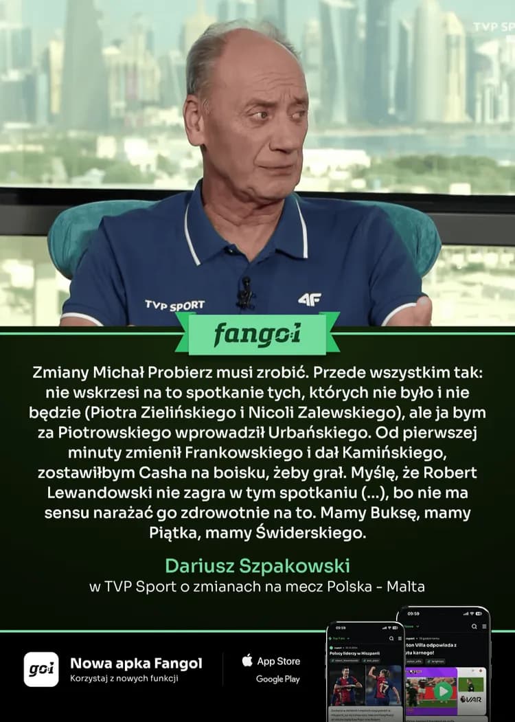 Dariusz Szpakowski posadziłby Lewandowskiego na ławce!