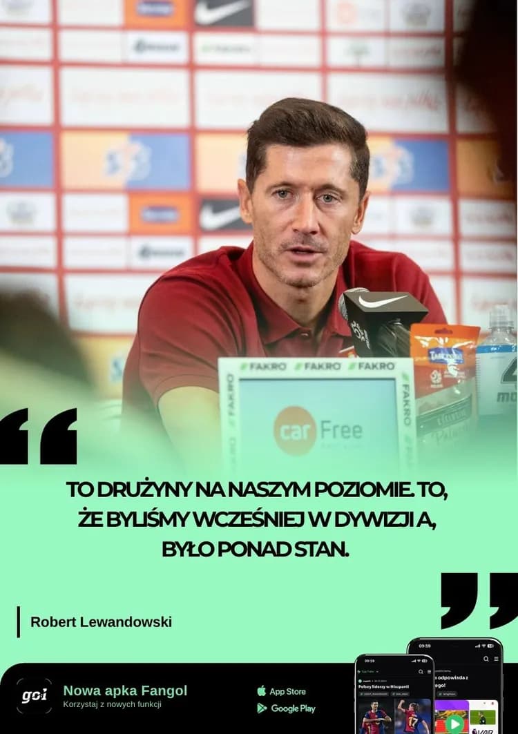 Lewy o naszych rywalach w Dywizji B Ligi Narodów!